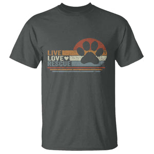 Vintage Adopt A Shelter Pet T Shirt Live Love Rescue Cat Dog Adoption Animal Rescue TS10 Dark Heather Print Your Wear