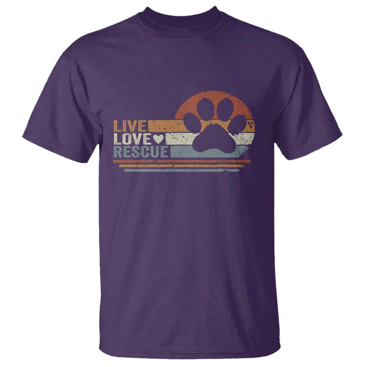 Vintage Adopt A Shelter Pet T Shirt Live Love Rescue Cat Dog Adoption Animal Rescue TS10 Purple Print Your Wear