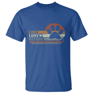 Vintage Adopt A Shelter Pet T Shirt Live Love Rescue Cat Dog Adoption Animal Rescue TS10 Royal Blue Print Your Wear