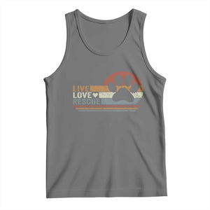 Vintage Adopt A Shelter Pet Tank Top Live Love Rescue Cat Dog Adoption Animal Rescue TS10 Black Heather Print Your Wear