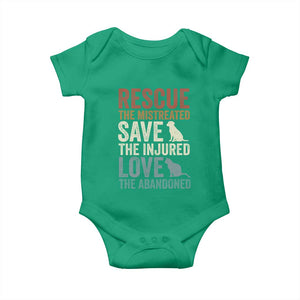 Adopt A Shelter Pet Baby Onesie Rescue Save Love Cat Dog Adoption Animal Rescue TS10 Irish Green Print Your Wear