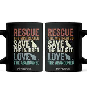 Adopt A Shelter Pet Coffee Mug Rescue Save Love Cat Dog Adoption Animal Rescue TS10 Black Print Your Wear