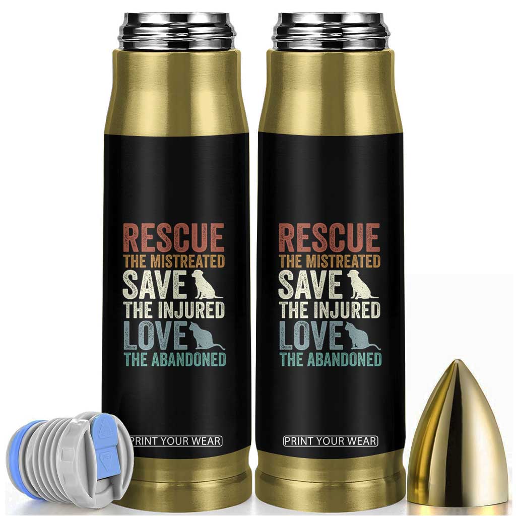 Adopt A Shelter Pet Bullet Tumbler Rescue Save Love Cat Dog Adoption Animal Rescue TS10 Black Print Your Wear