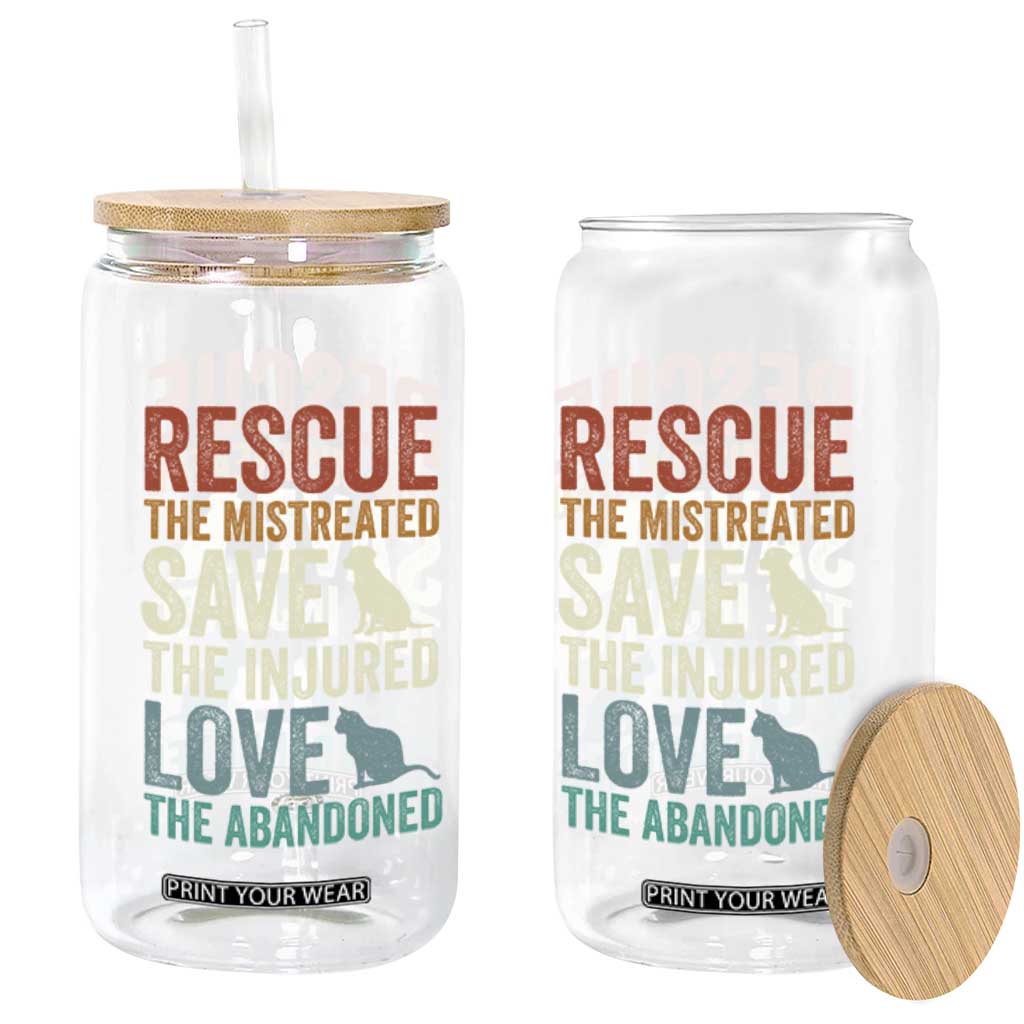 Adopt A Shelter Pet Glass Can Rescue Save Love Cat Dog Adoption Animal Rescue TS10 Print Your Wear
