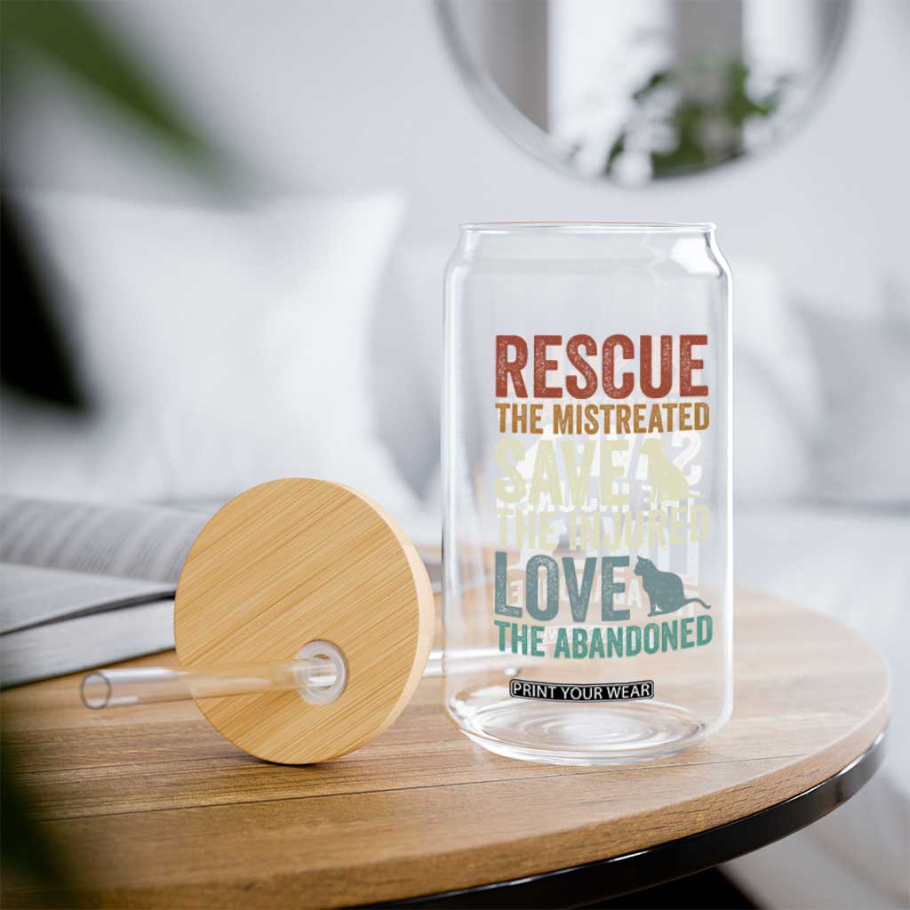 Adopt A Shelter Pet Glass Can Rescue Save Love Cat Dog Adoption Animal Rescue TS10 Print Your Wear