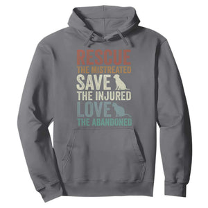 Adopt A Shelter Pet Hoodie Rescue Save Love Cat Dog Adoption Animal Rescue TS10 Charcoal Print Your Wear