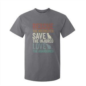 Adopt A Shelter Pet T Shirt For Kid Rescue Save Love Cat Dog Adoption Animal Rescue TS10 Charcoal Print Your Wear