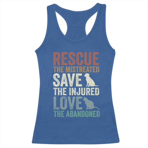 Adopt A Shelter Pet Racerback Tank Top Rescue Save Love Cat Dog Adoption Animal Rescue TS10 Royal Blue Print Your Wear