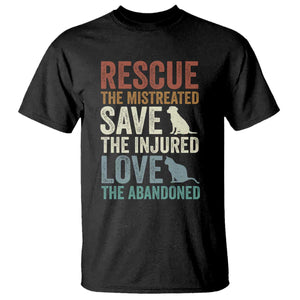 Adopt A Shelter Pet T Shirt Rescue Save Love Cat Dog Adoption Animal Rescue TS10 Black Print Your Wear