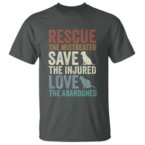 Adopt A Shelter Pet T Shirt Rescue Save Love Cat Dog Adoption Animal Rescue TS10 Dark Heather Print Your Wear