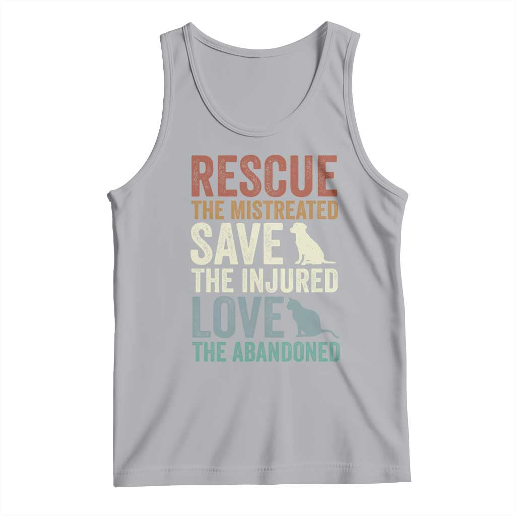 Adopt A Shelter Pet Tank Top Rescue Save Love Cat Dog Adoption Animal Rescue TS10 Athletic Heather Print Your Wear
