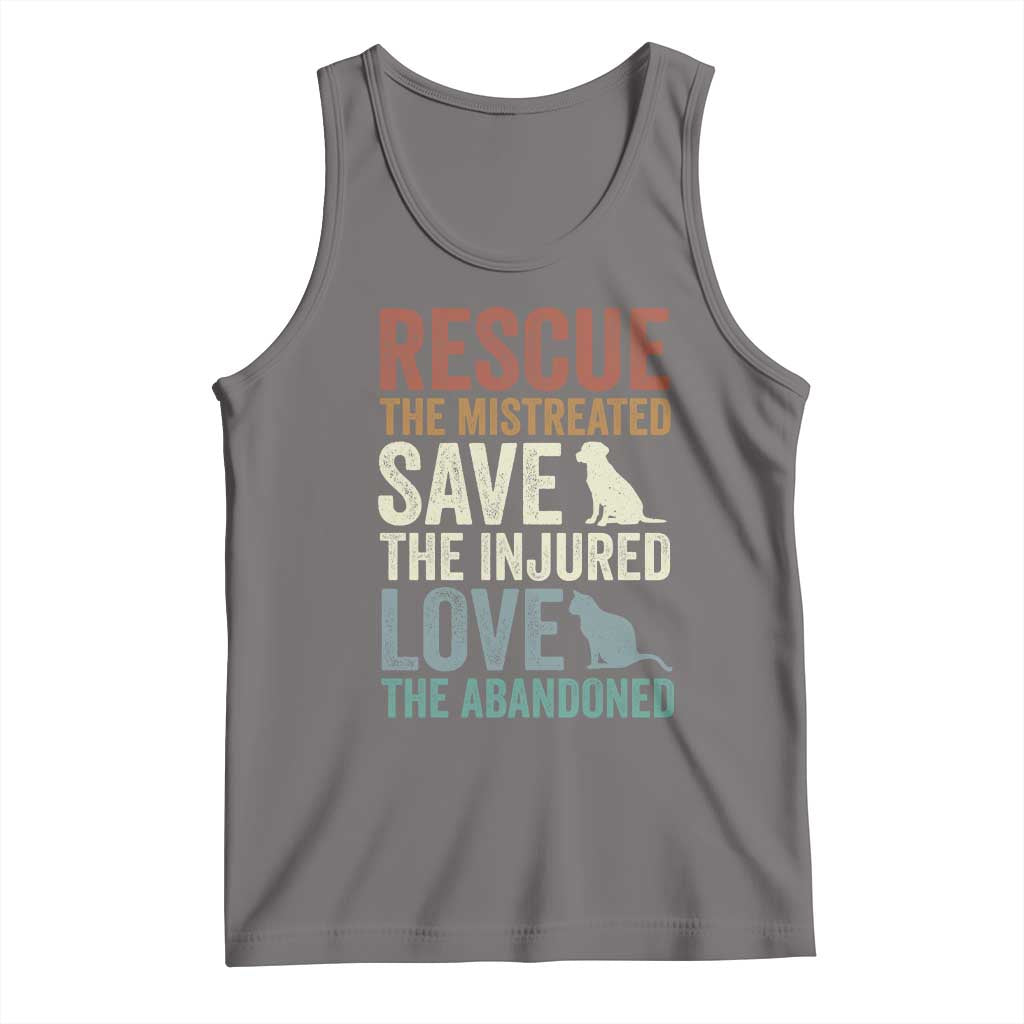 Adopt A Shelter Pet Tank Top Rescue Save Love Cat Dog Adoption Animal Rescue TS10 Deep Heather Print Your Wear