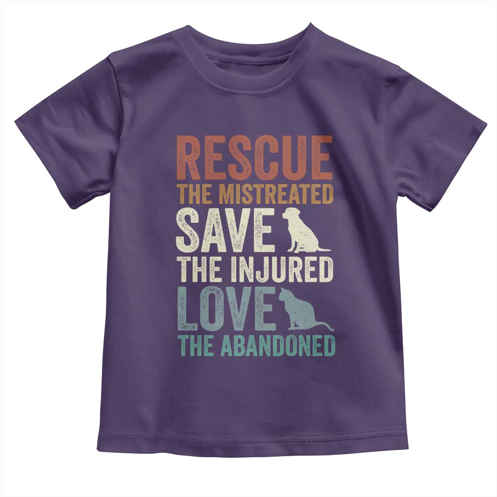 Adopt A Shelter Pet Toddler T Shirt Rescue Save Love Cat Dog Adoption Animal Rescue TS10 Purple Print Your Wear