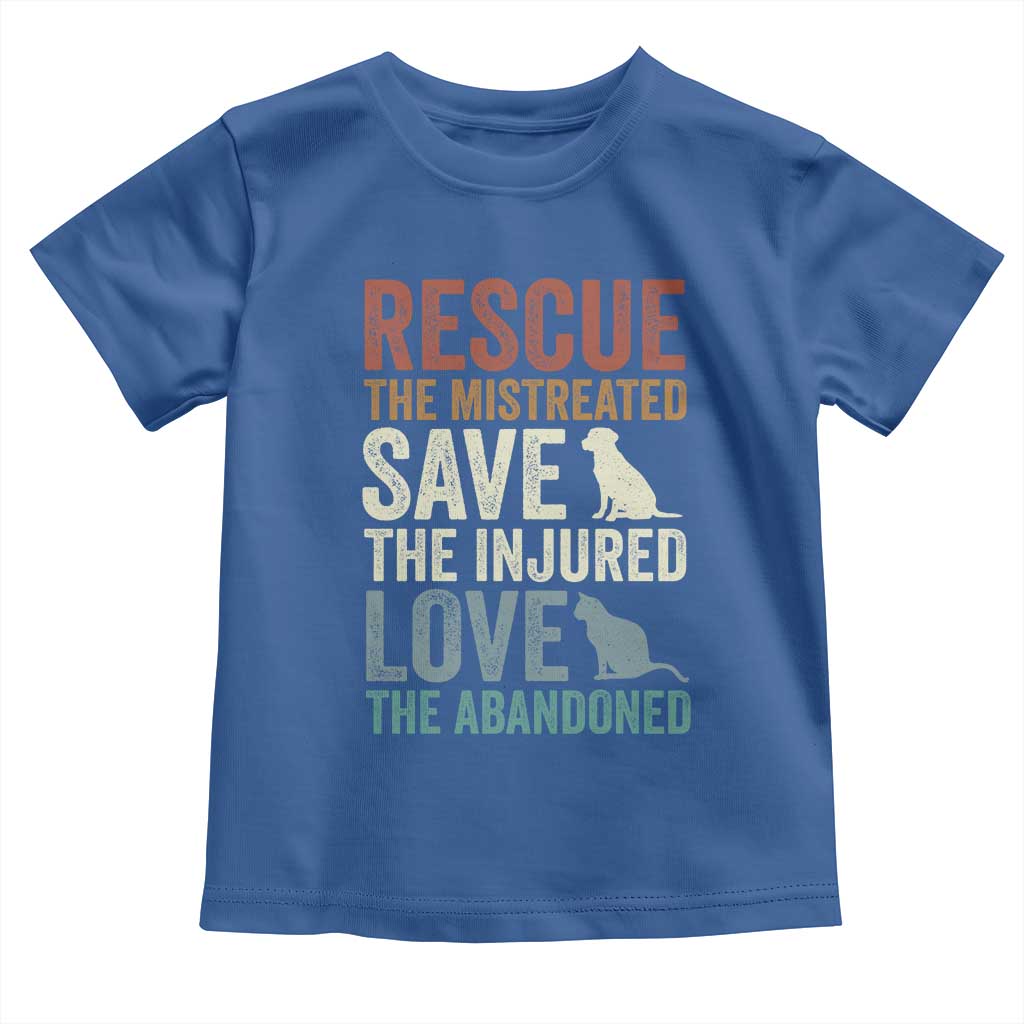 Adopt A Shelter Pet Toddler T Shirt Rescue Save Love Cat Dog Adoption Animal Rescue TS10 Royal Blue Print Your Wear