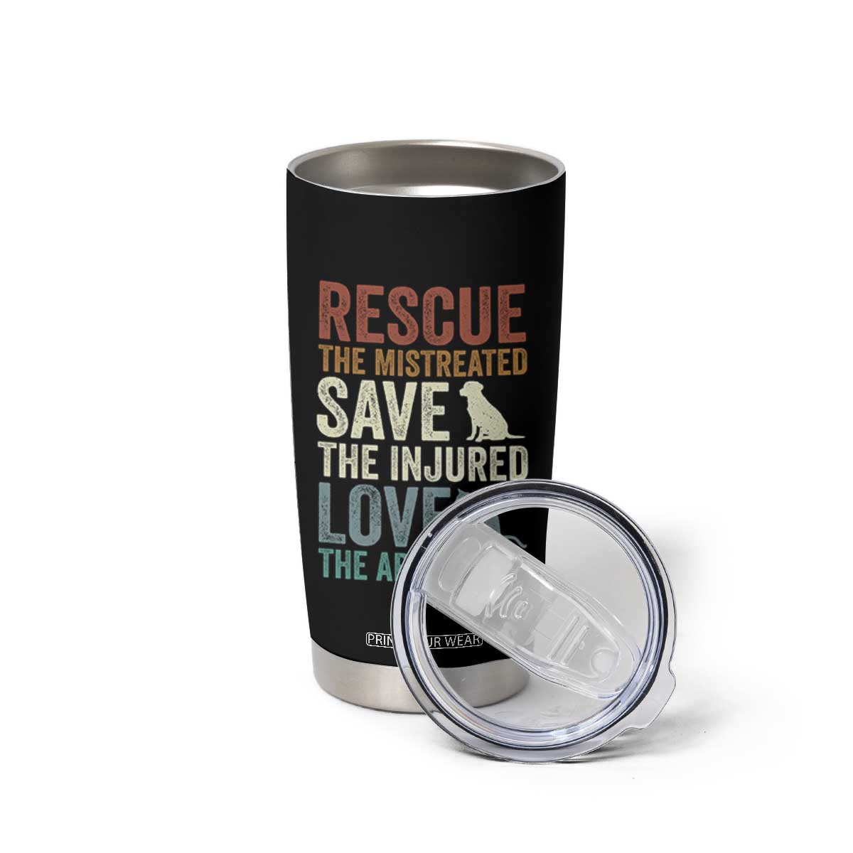 Adopt A Shelter Pet Tumbler Cup Rescue Save Love Cat Dog Adoption Animal Rescue TS10 Print Your Wear
