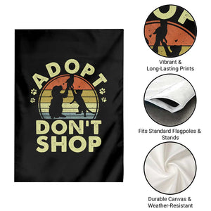 Adopt Dont Shop Garden Flag Vintage Retro Cat Dog Rescue Animal Lovers Shelter Volunteer TS10 Print Your Wear