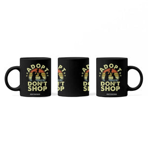 Adopt Dont Shop Coffee Mug Vintage Retro Cat Dog Rescue Animal Lovers Shelter Volunteer TS10 Print Your Wear