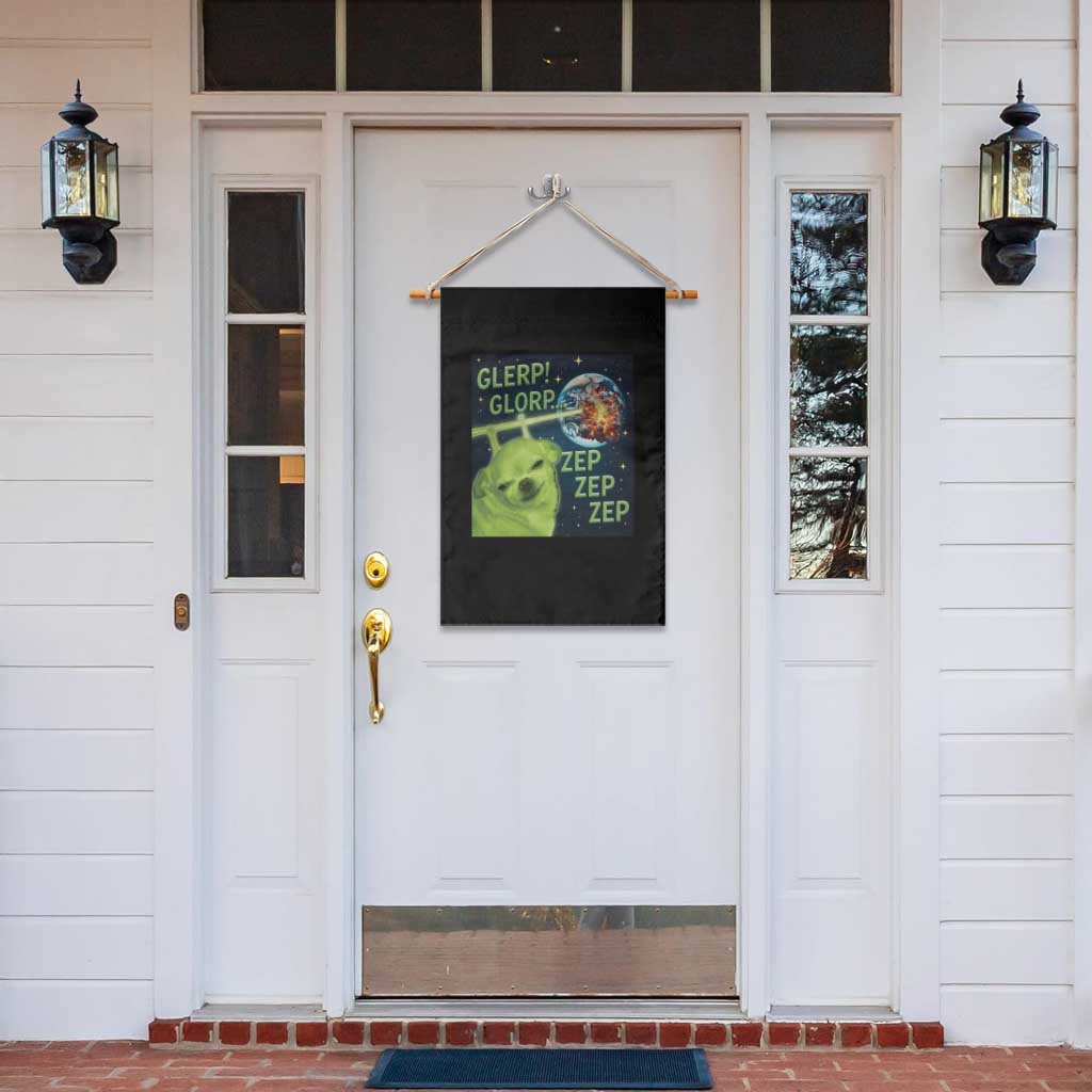 Funny Alien Dog Meme Garden Flag Glorp Zep Sci-Fi Humor Chihuahua TS10 Print Your Wear