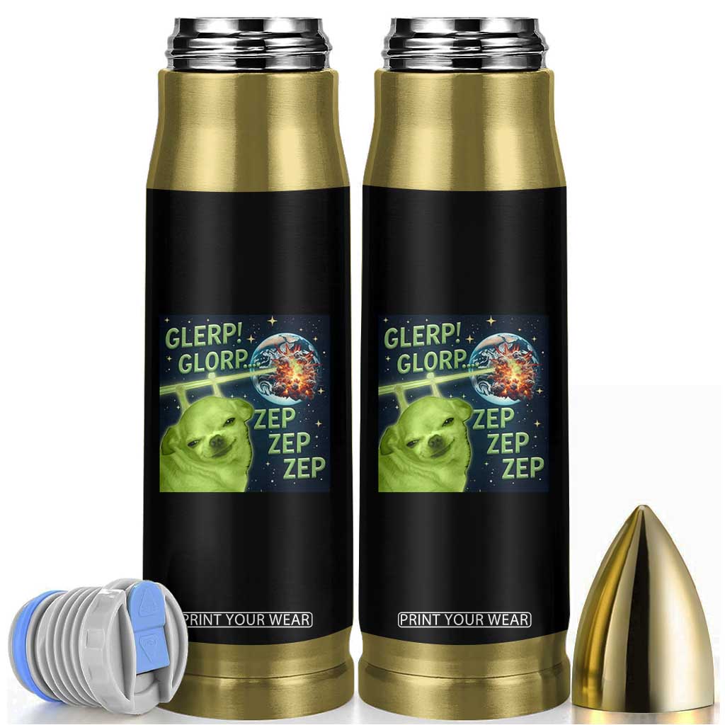 Funny Alien Dog Meme Bullet Tumbler Glorp Zep Sci-Fi Humor Chihuahua TS10 Black Print Your Wear