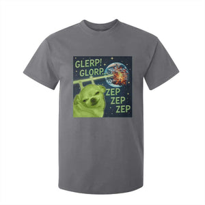 Funny Alien Dog Meme T Shirt For Kid Glorp Zep Sci-Fi Humor Chihuahua TS10 Charcoal Print Your Wear