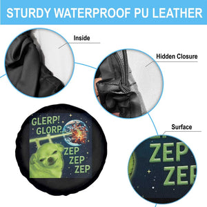 Funny Alien Dog Meme Spare Tire Cover Glorp Zep Sci-Fi Humor Chihuahua TS10 Print Your Wear
