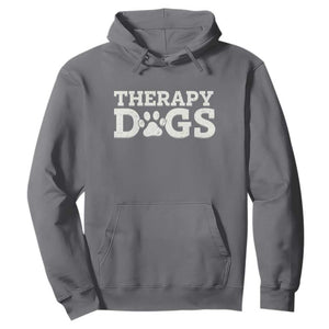 Therapy Dog Hoodie Classic Retro Varsity Vintage Pet Partners TS10 Charcoal Print Your Wear