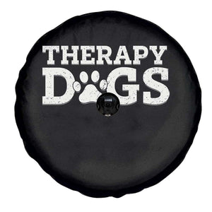 Therapy Dog Spare Tire Cover Classic Retro Varsity Vintage Pet Partners TS10 Print Your Wear
