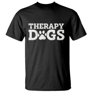 Therapy Dog T Shirt Classic Retro Varsity Vintage Pet Partners TS10 Black Print Your Wear