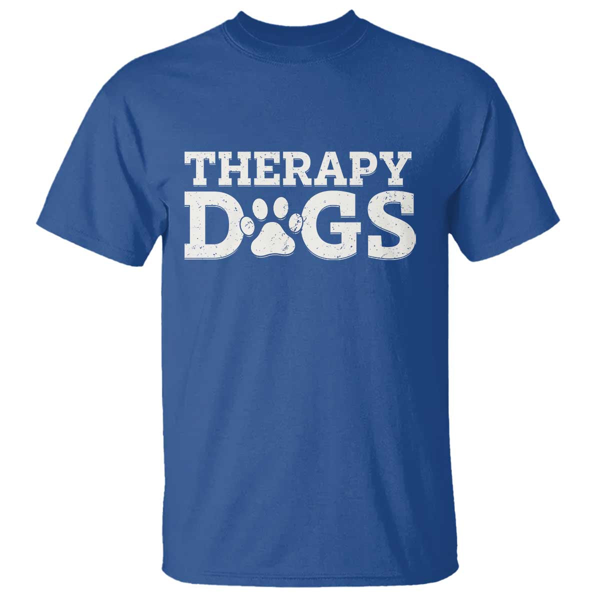 Therapy Dog T Shirt Classic Retro Varsity Vintage Pet Partners TS10 Royal Blue Print Your Wear