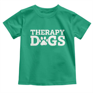 Therapy Dog Toddler T Shirt Classic Retro Varsity Vintage Pet Partners TS10 Irish Green Print Your Wear