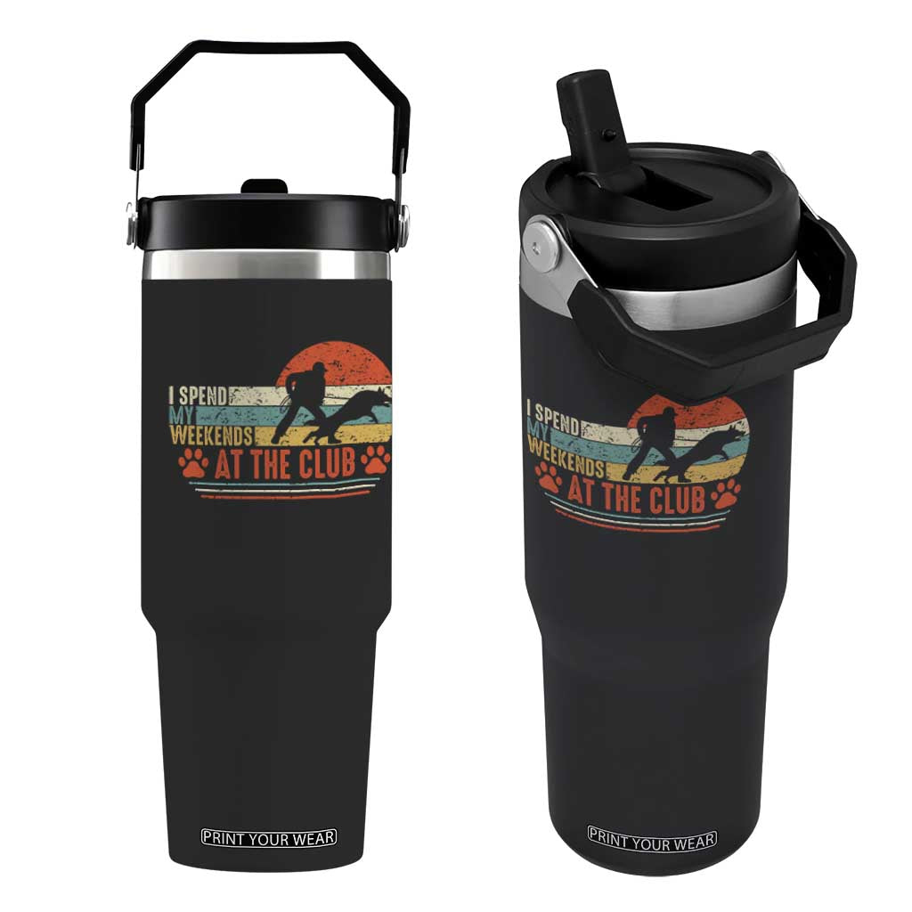 Funny IGP Bite Work Flip Straw Tumbler Schutzhund Dog Training TS10 One Size: 30 oz Black Print Your Wear