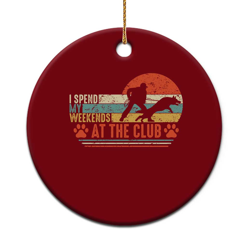 Funny IGP Bite Work Ceramic Ornament Schutzhund Dog Training TS10 1pc Red Print Your Wear