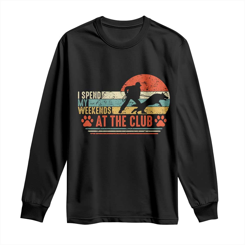 Funny IGP Bite Work Long Sleeve Shirt Schutzhund Dog Training TS10 Black Print Your Wear