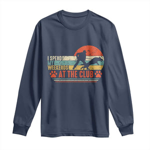 Funny IGP Bite Work Long Sleeve Shirt Schutzhund Dog Training TS10 Navy Print Your Wear