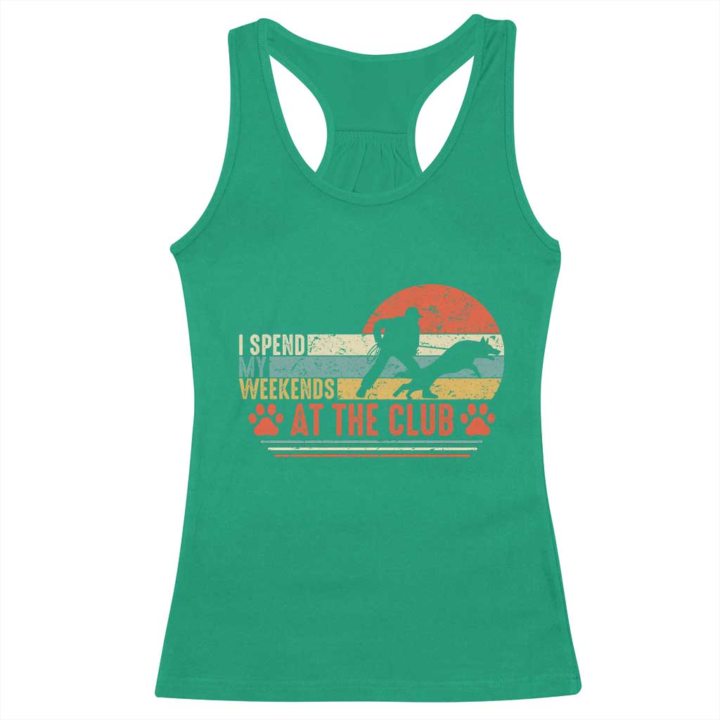 Funny IGP Bite Work Racerback Tank Top Schutzhund Dog Training TS10 Irish Green Print Your Wear