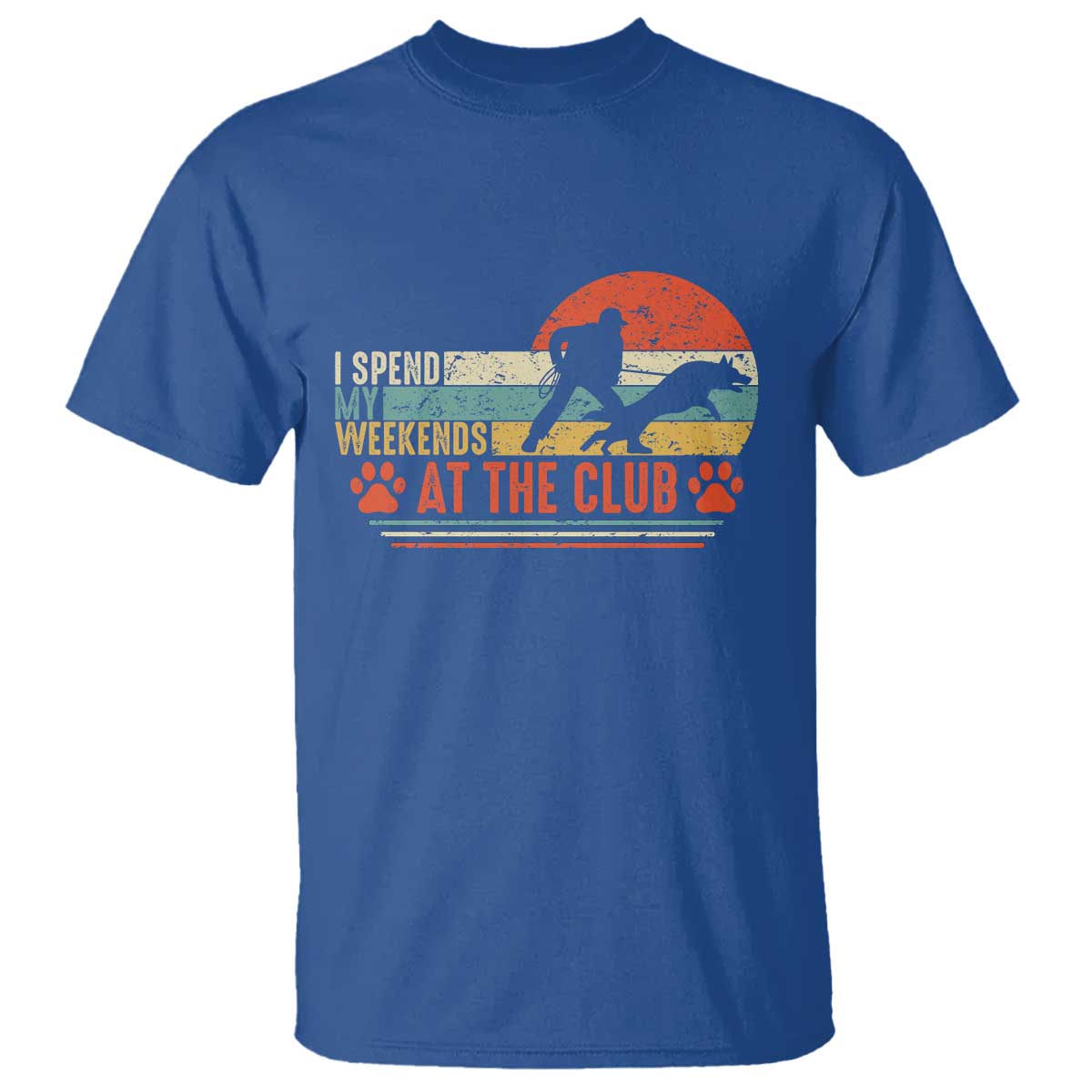 Funny IGP Bite Work T Shirt Schutzhund Dog Training TS10 Royal Blue Print Your Wear