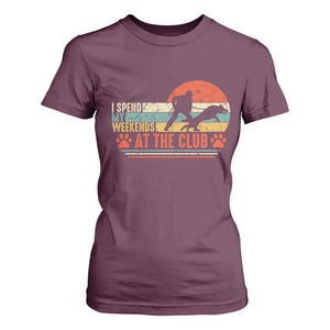 Funny IGP Bite Work T Shirt For Women Schutzhund Dog Training TS10 Maroon Print Your Wear