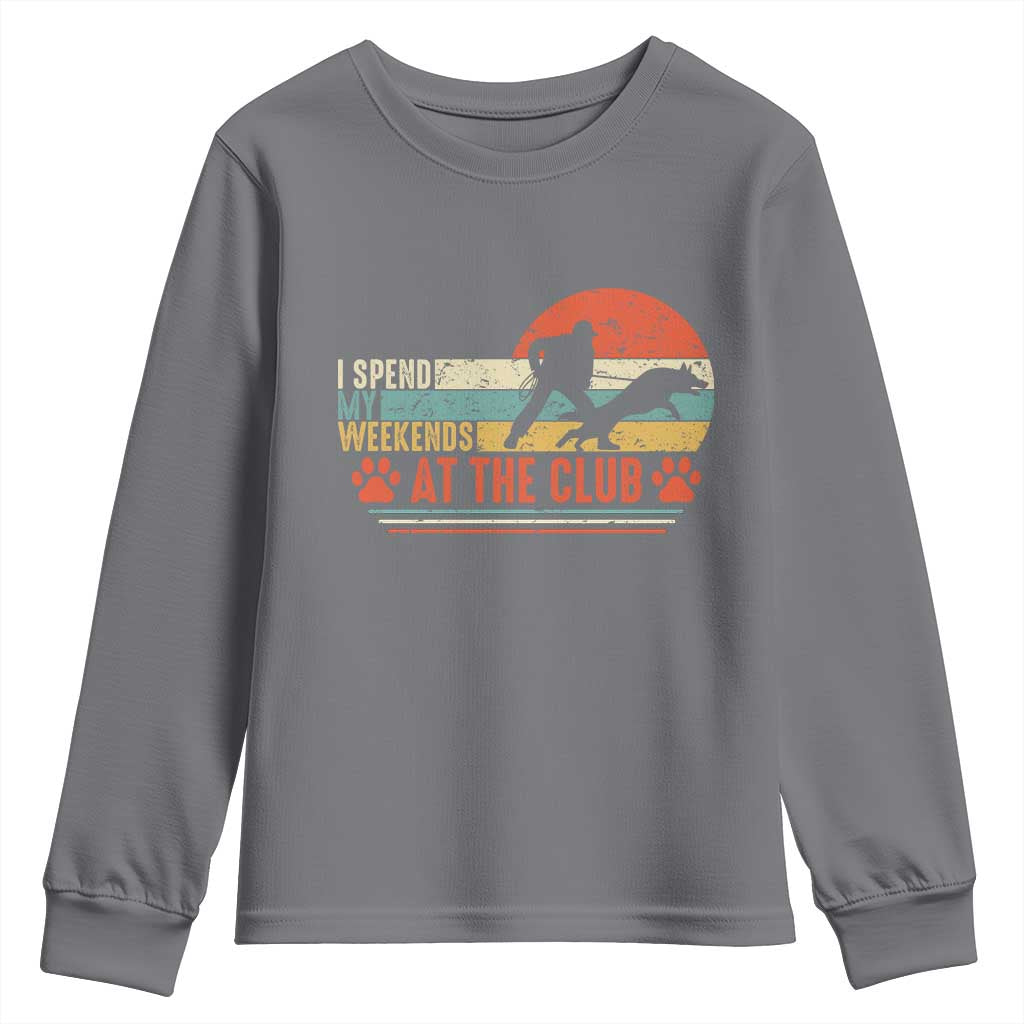 Funny IGP Bite Work Youth Sweatshirt Schutzhund Dog Training TS10 Charcoal Print Your Wear