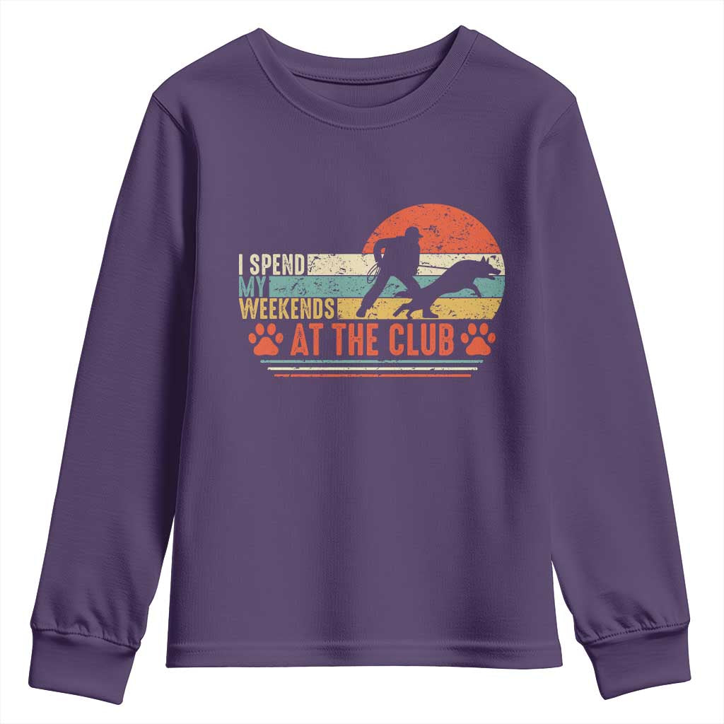 Funny IGP Bite Work Youth Sweatshirt Schutzhund Dog Training TS10 Purple Print Your Wear