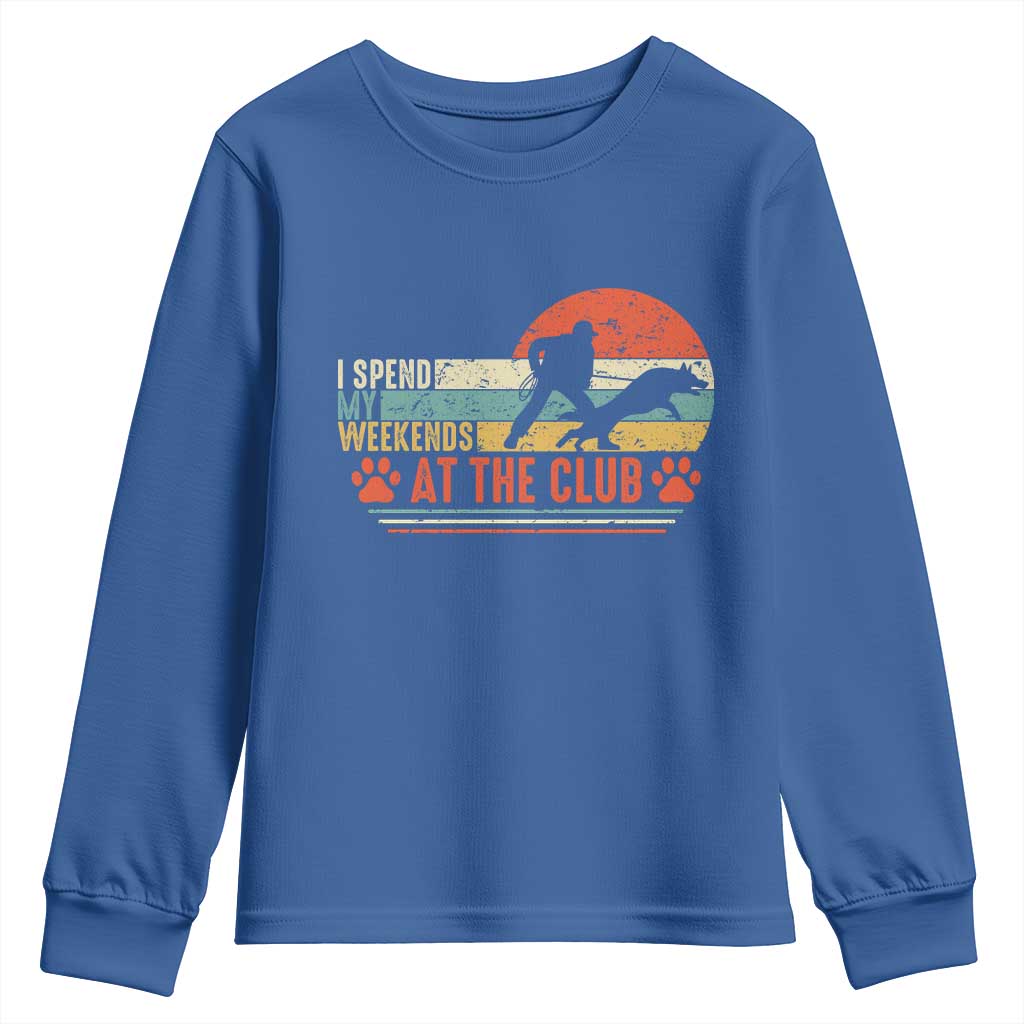 Funny IGP Bite Work Youth Sweatshirt Schutzhund Dog Training TS10 Royal Blue Print Your Wear