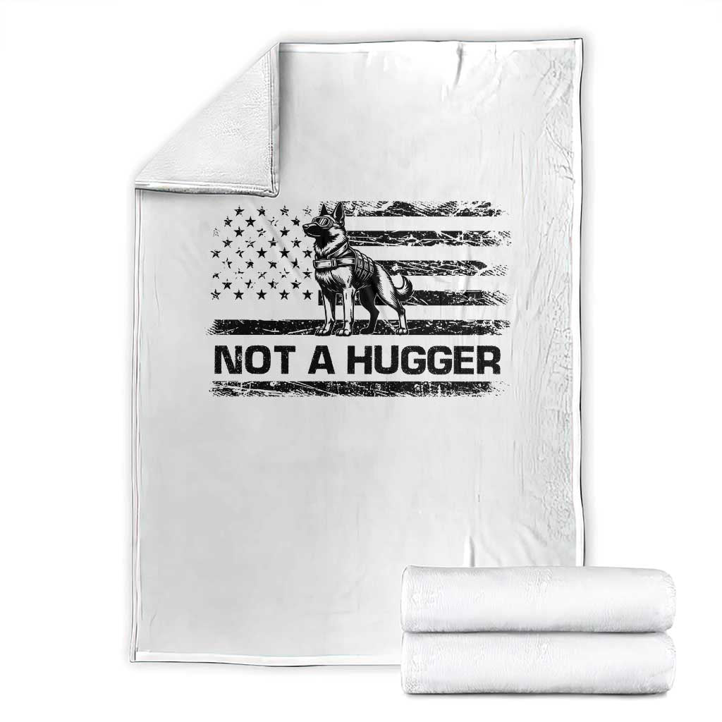 Belgian Malinois American Flag Throw Blanket K9 Dog Lovers German Shepherd TS10 White Print Your Wear