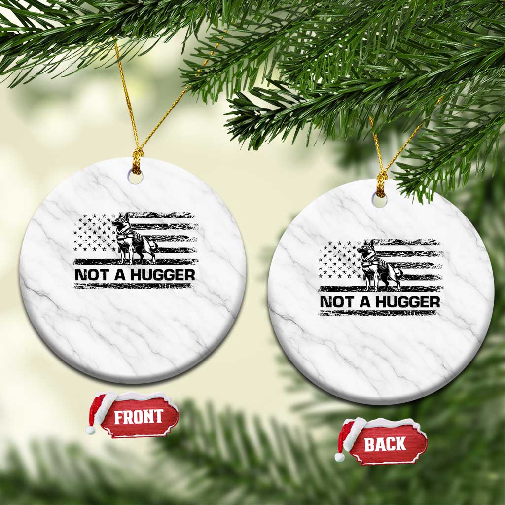 Belgian Malinois American Flag Ceramic Ornament K9 Dog Lovers German Shepherd TS10 1pc White Marble Print Your Wear