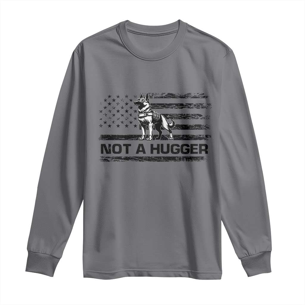 Belgian Malinois American Flag Long Sleeve Shirt K9 Dog Lovers German Shepherd TS10 Charcoal Print Your Wear