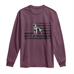 Belgian Malinois American Flag Long Sleeve Shirt K9 Dog Lovers German Shepherd TS10 Maroon Print Your Wear