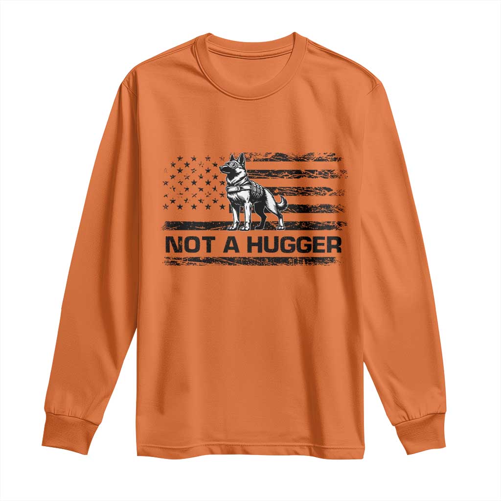 Belgian Malinois American Flag Long Sleeve Shirt K9 Dog Lovers German Shepherd TS10 Orange Print Your Wear