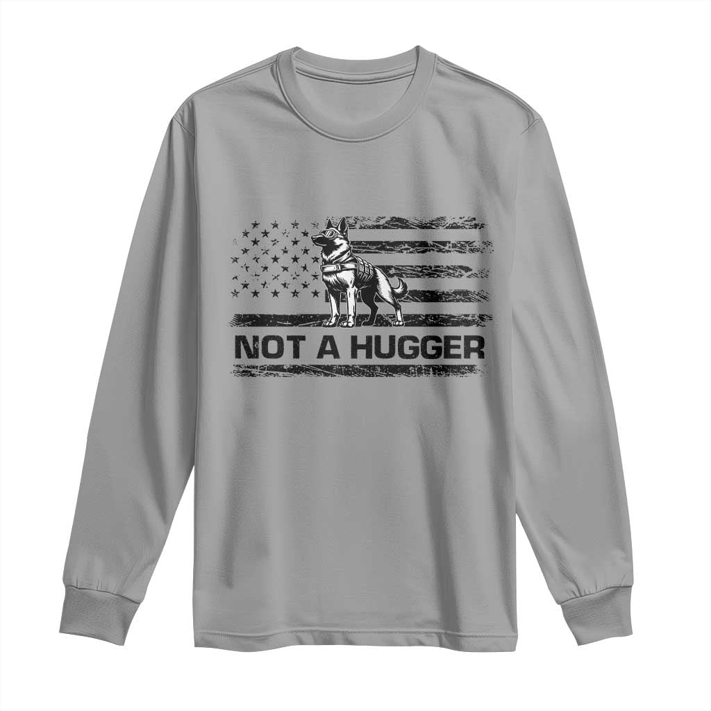 Belgian Malinois American Flag Long Sleeve Shirt K9 Dog Lovers German Shepherd TS10 Sport Gray Print Your Wear