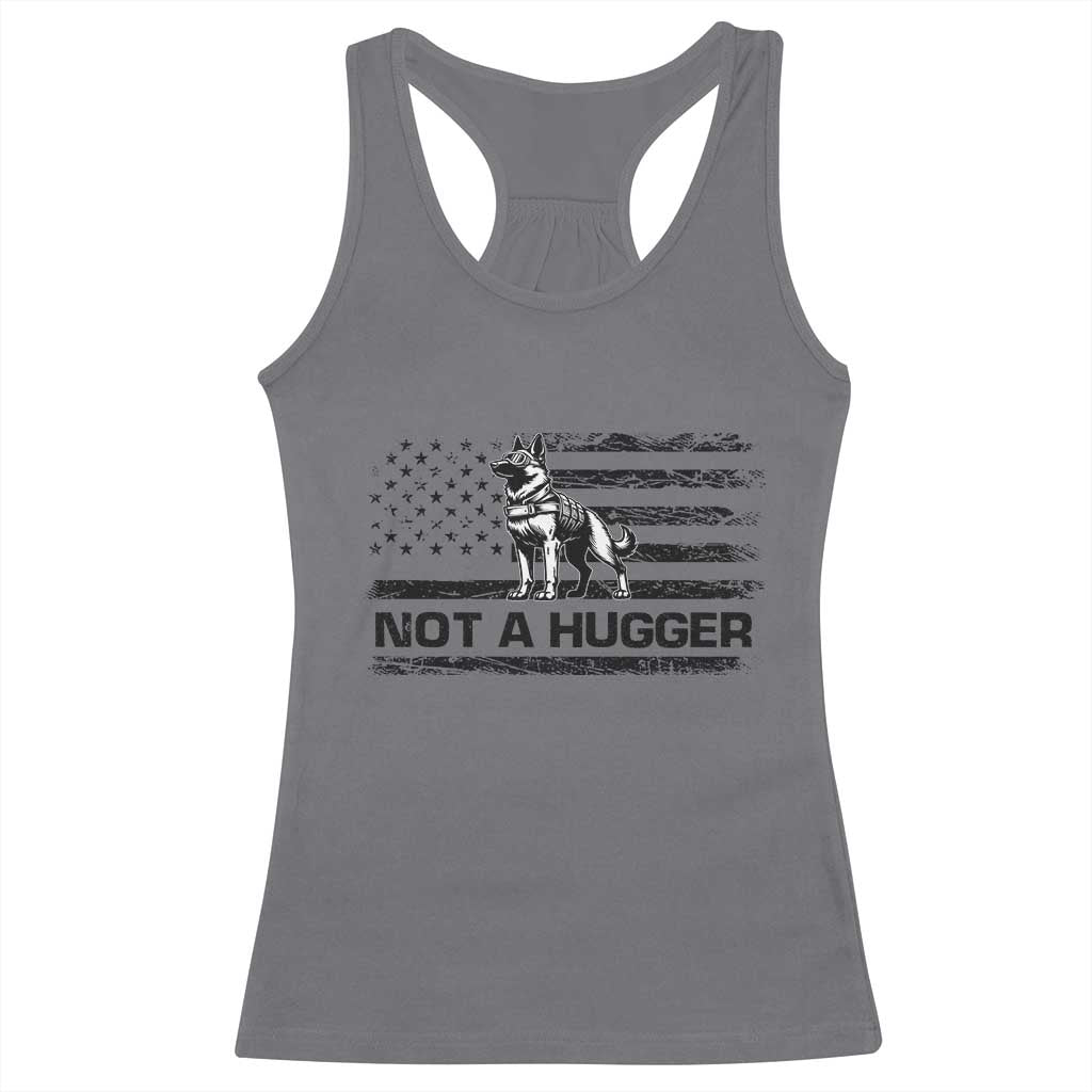 Belgian Malinois American Flag Racerback Tank Top K9 Dog Lovers German Shepherd TS10 Charcoal Print Your Wear