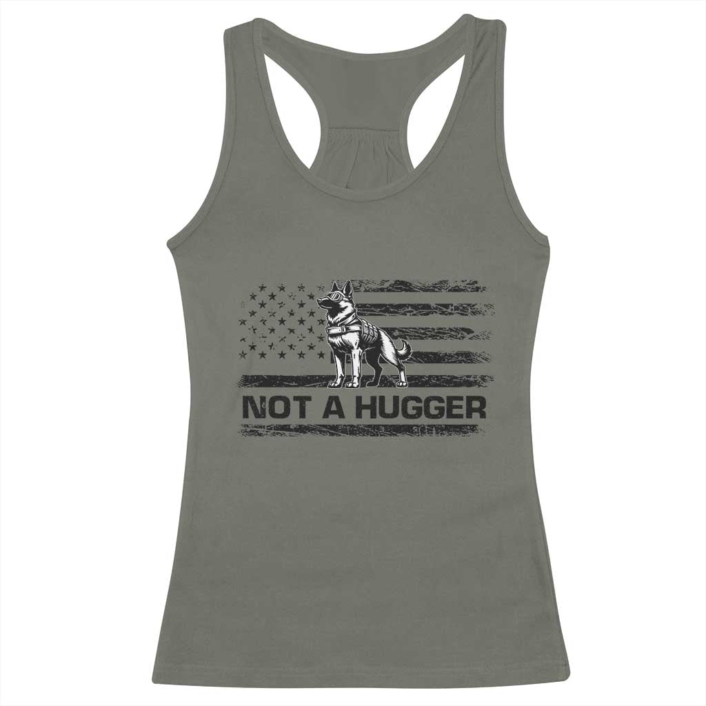 Belgian Malinois American Flag Racerback Tank Top K9 Dog Lovers German Shepherd TS10 Military Green Print Your Wear
