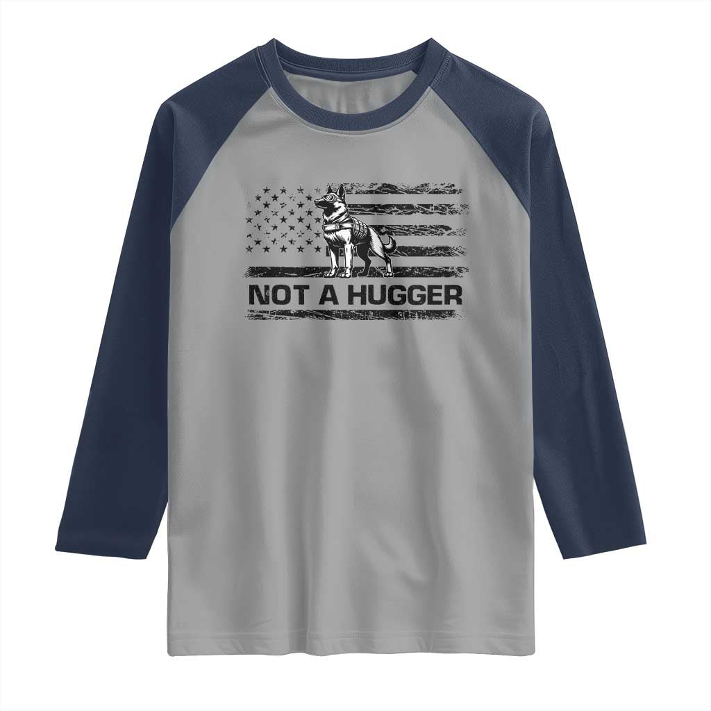 Belgian Malinois American Flag Raglan Shirt K9 Dog Lovers German Shepherd TS10 Sport Gray Navy Print Your Wear