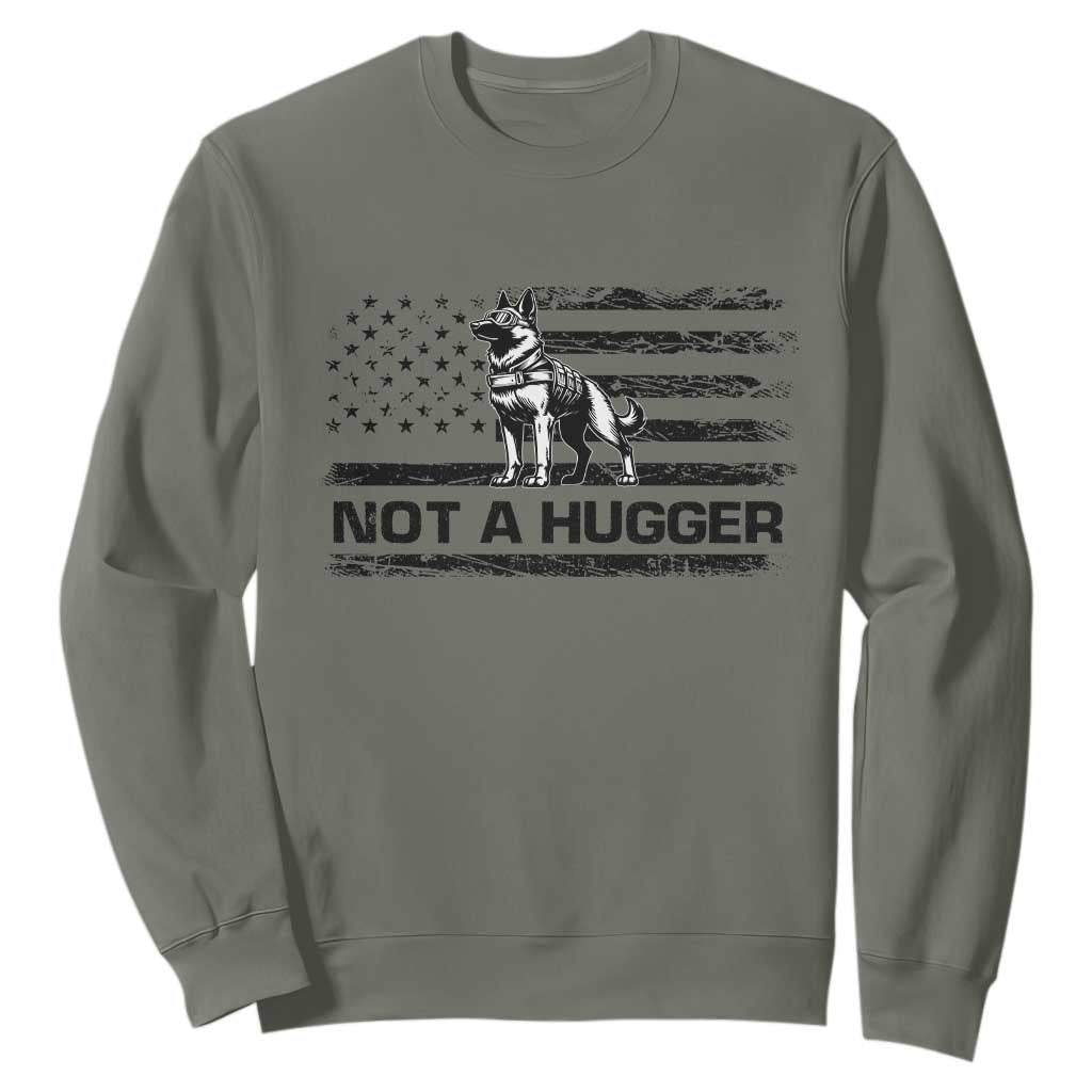 Belgian Malinois American Flag Sweatshirt K9 Dog Lovers German Shepherd TS10 Military Green Print Your Wear